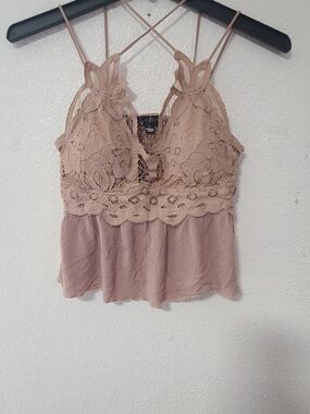 J for Justify Blush Lace-Trim Camisole